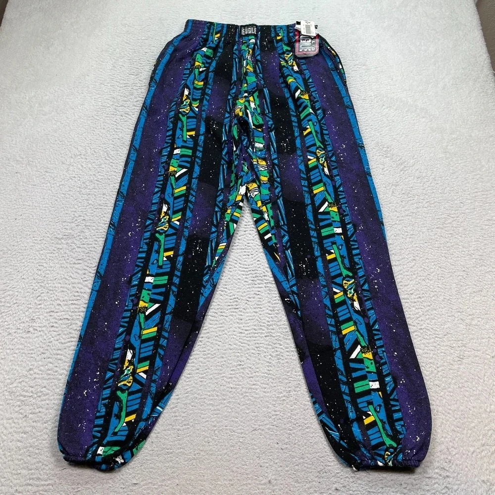 Vintage Bold Eagle wide‎ Pants Men's Size Large (Fits 28X30) Geometric NWT